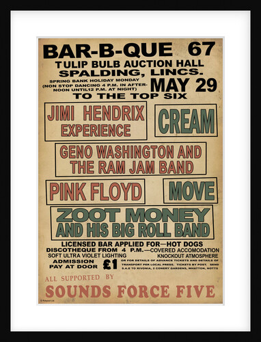 Hendrix B.B.Q. Poster by Rokpool